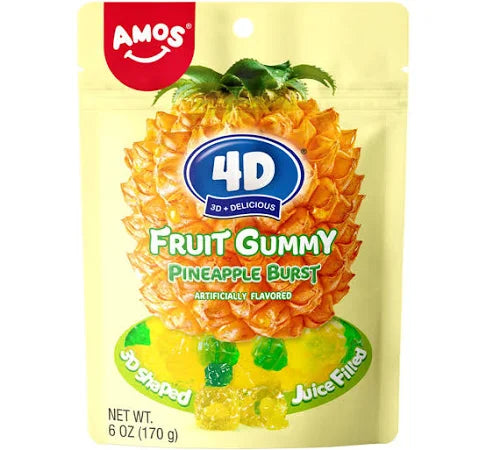 Amos 4D modeling Gummy Pineapple Flavor